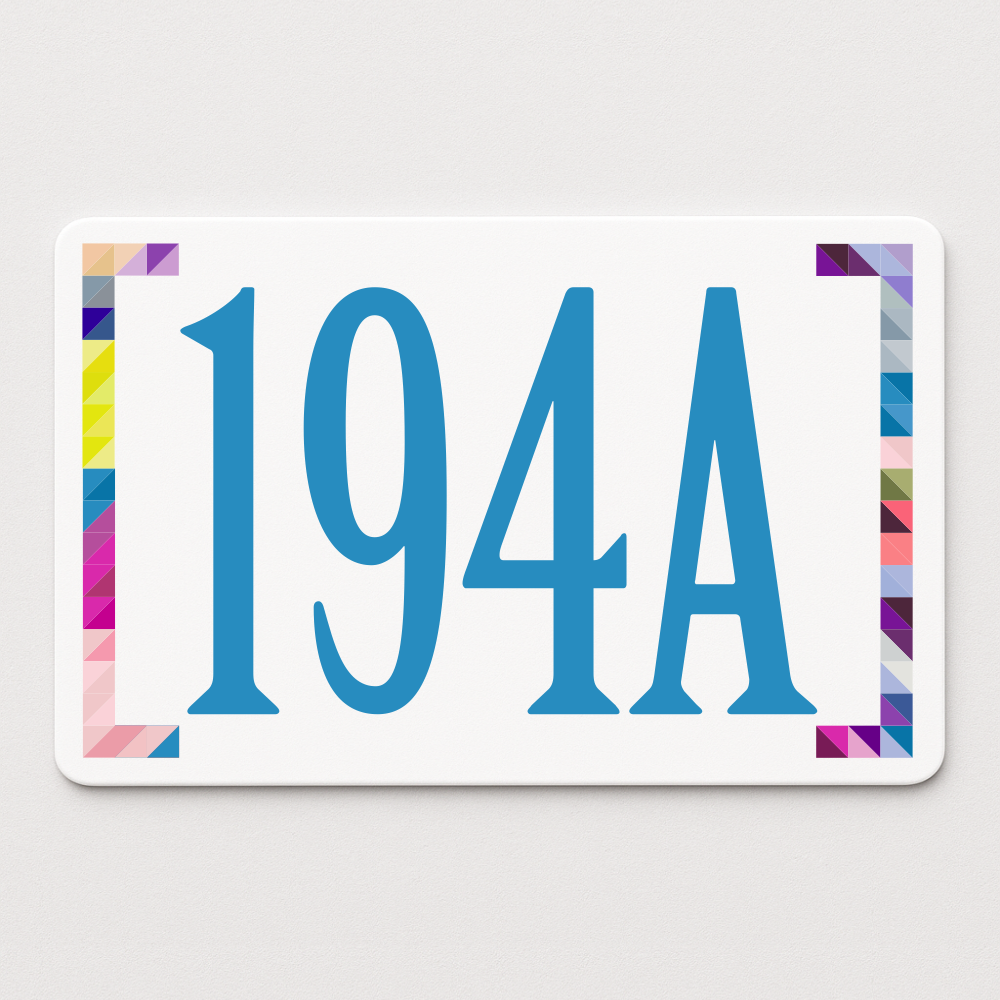 Placă număr casă personalizat 22 x 14 cm SC2214-T13