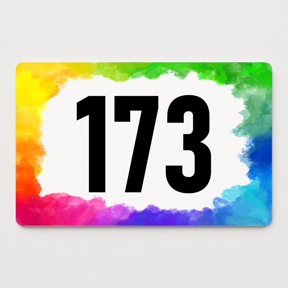 Placă număr casă personalizat 22 x 14 cm SC2214-T14