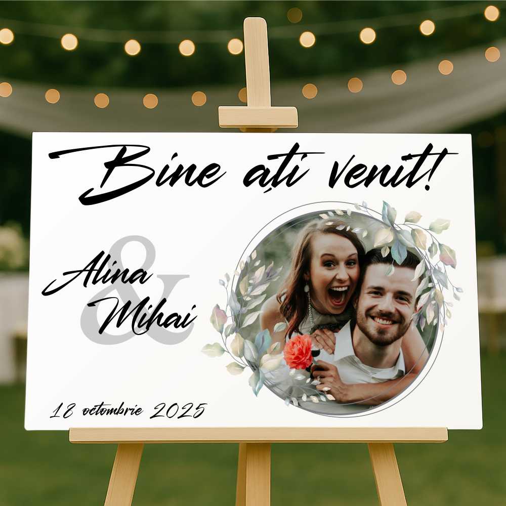 Placă Bine ati venit 80 x 60 cm PNI-01-8060-T4