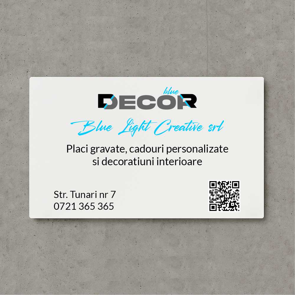 Placă de firmă dreptunghiulară bond alb printat UV model PFBAP2-DT1