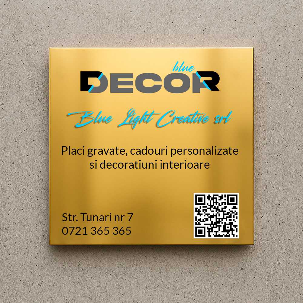 Placă de firmă pătrată bond oglindă aurie printat UV model PFB-MG2-P-T1