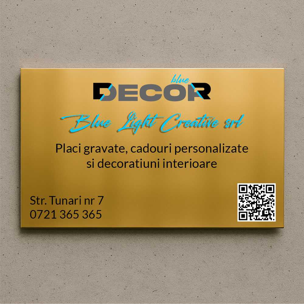 Placă de firmă dreptunghiulară bond oglindă aurie printat UV model PFB-MG2-D-T1