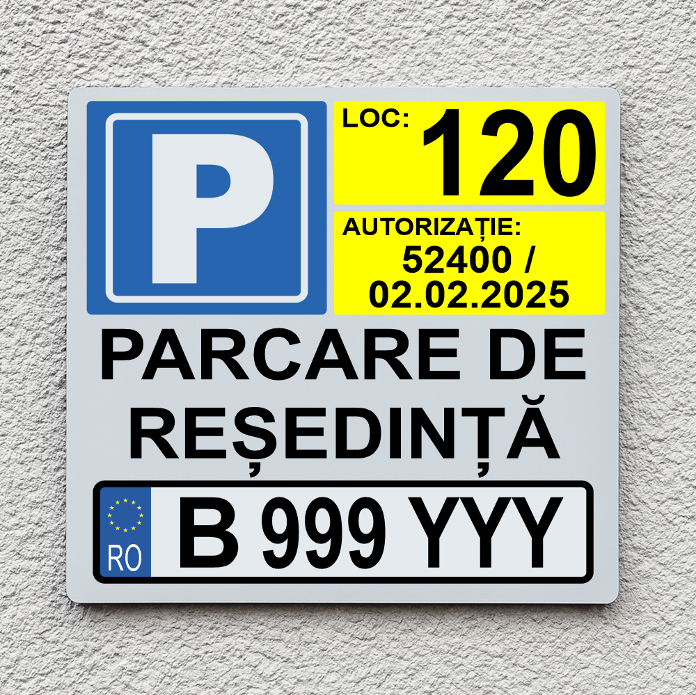Placă informativă parcarea interzisă pătrată PINFB-T3