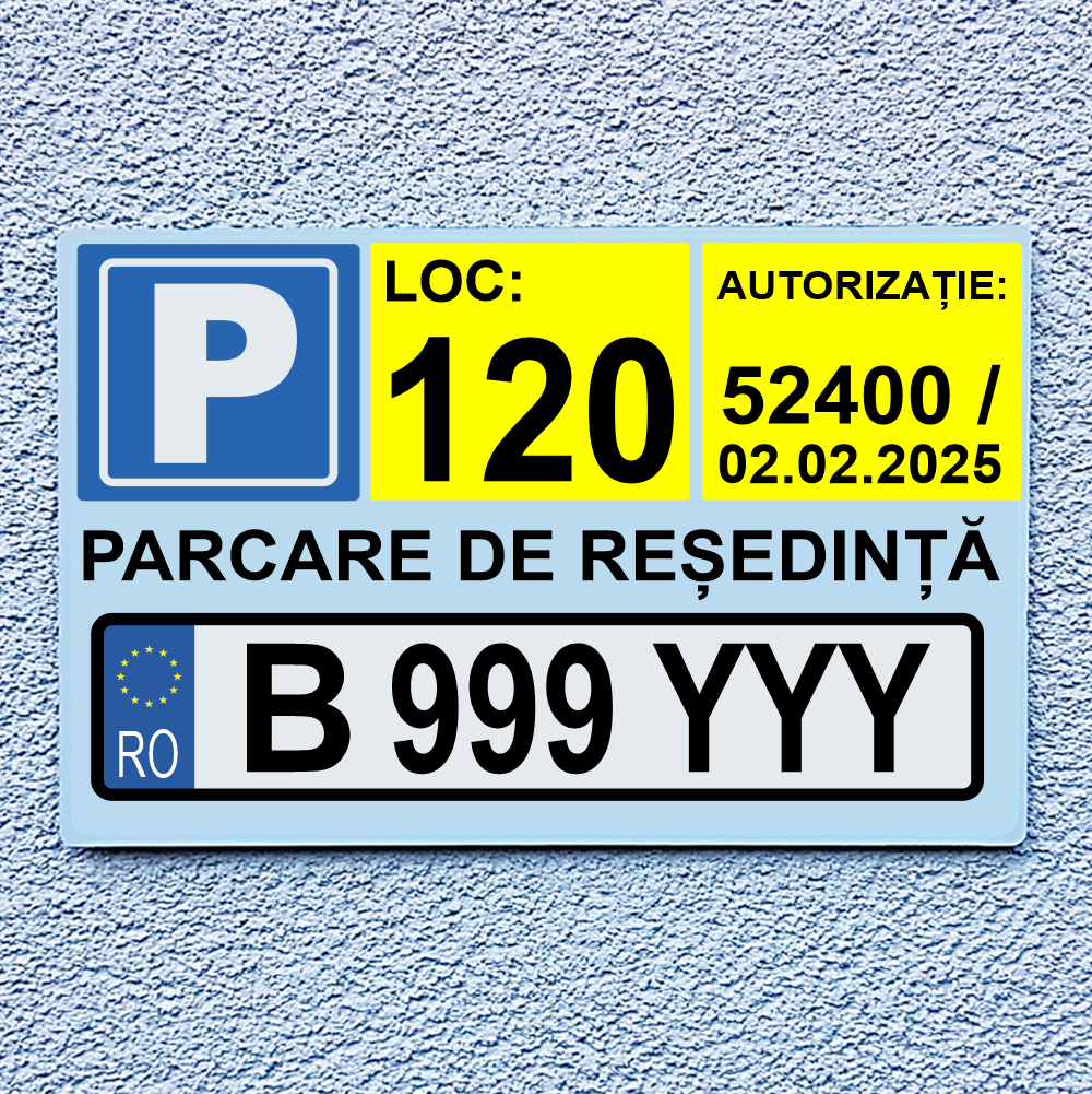 Placă informativă parcarea interzisă dreptunghiulară PINFB-T3