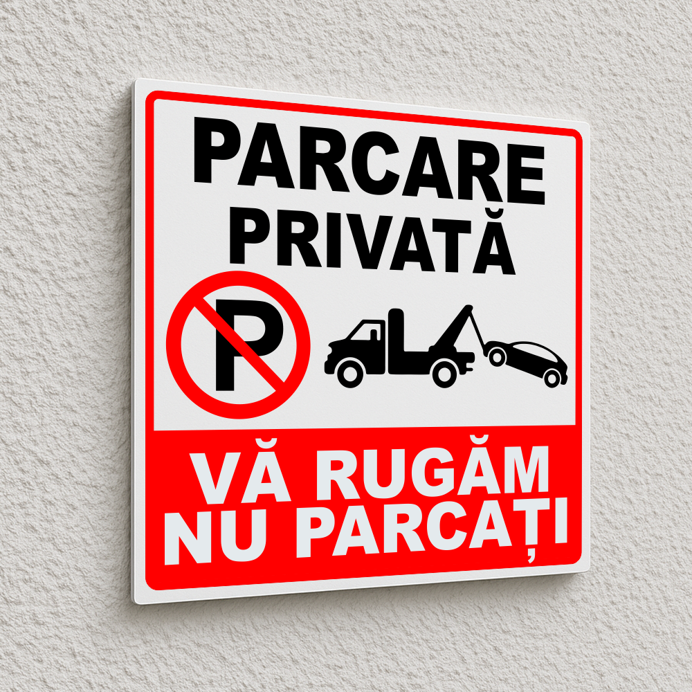 Placă parcarea interzisă pătrată PINFB-T5