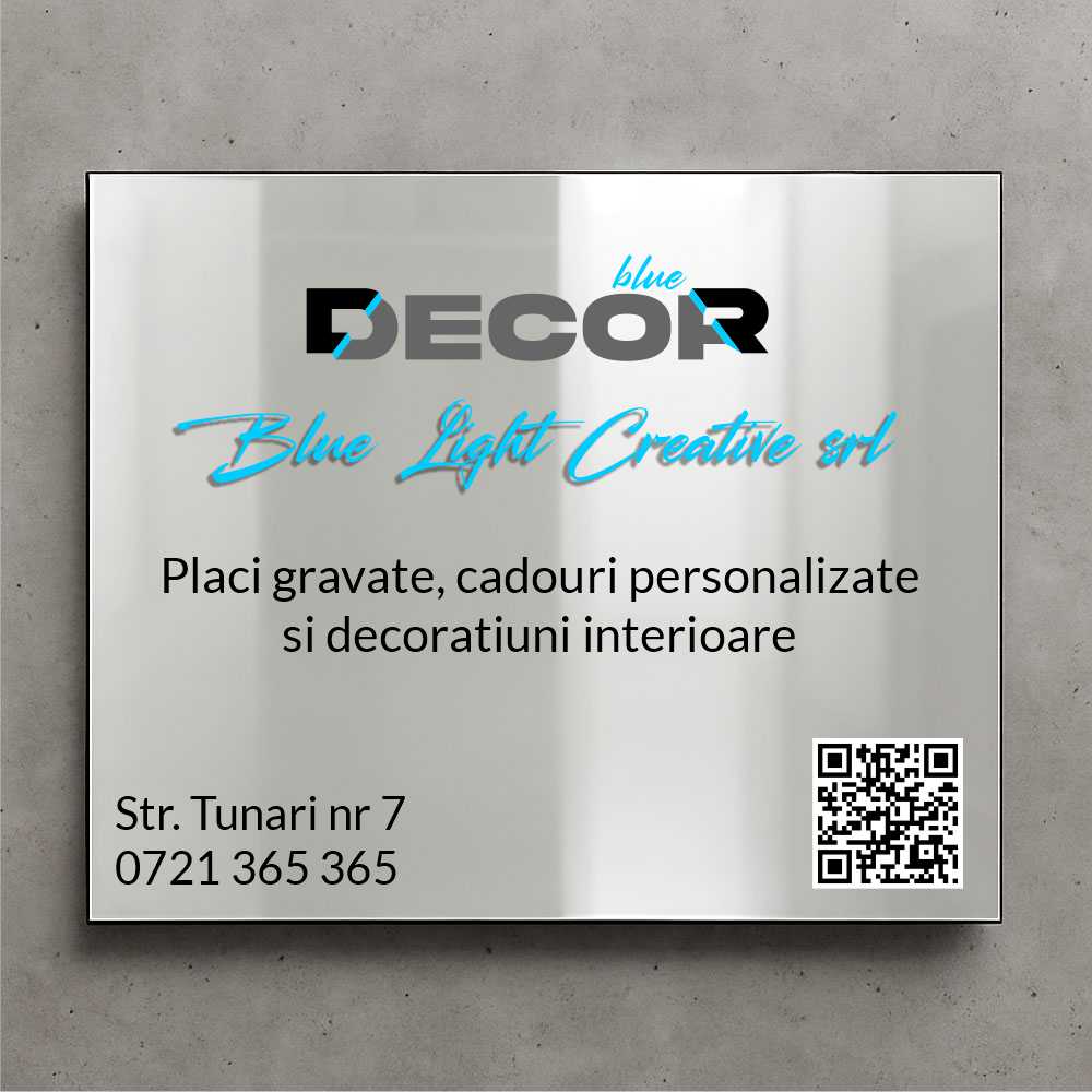 Placă de firmă dreptunghiulară bond oglindă argintie printat UV model PFB-MS2-D-T1