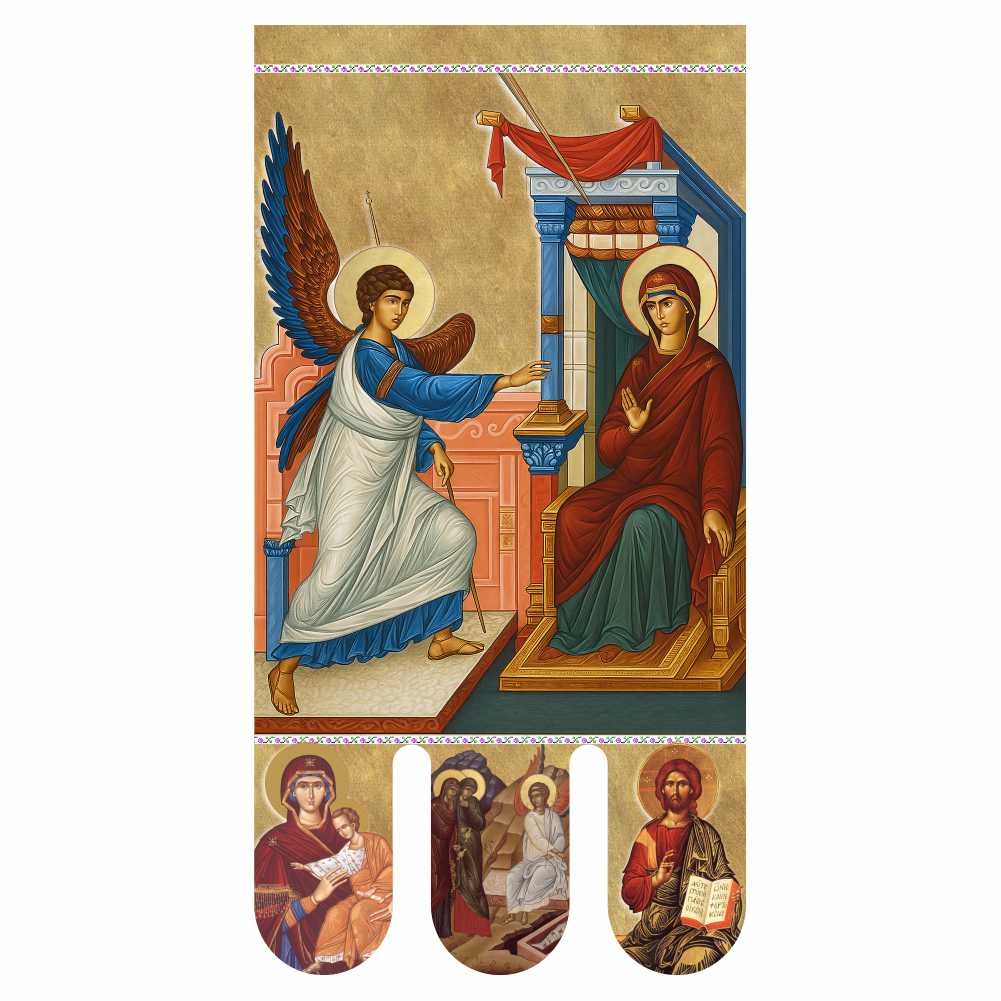 Steag bisericesc (prapor liturgic) Buna Vestire - Învierea Domnului PRLI-BVIN