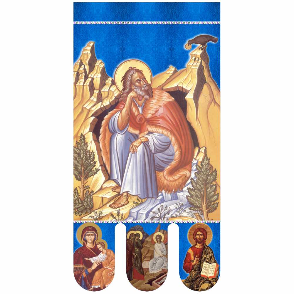 Steag bisericesc (prapor liturgic) Sfântul Ilie - Învierea Domnului PRLI-SFIIN-A